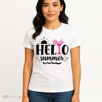 Hello Summer Vacation Fun Women's T-Shirt thumb 4
