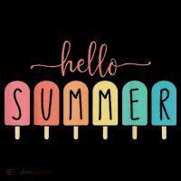 Hello Summer Vacation Ice Cream Popsicle Ice Lolly Women's Hoodie thumb 2