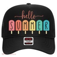 Hello Summer Vacation Ice Cream Popsicle Ice Lolly Hat thumb 0