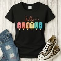 Hello Summer Vacation Ice Cream Popsicle Ice Lolly Women's T-Shirt thumb 3