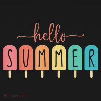 Hello Summer Vacation Ice Cream Popsicle Ice Lolly Kids Sweatshirt thumb 2