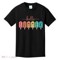 Hello Summer Vacation Ice Cream Popsicle Ice Lolly Kids T-Shirt thumb 0