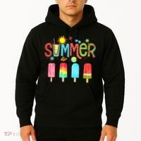 Hello Summer Vacation Ice Cream Popsicle Ice Lolly Gifts Hoodie thumb 2