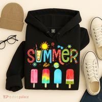 Hello Summer Vacation Ice Cream Popsicle Ice Lolly Gifts Hoodie thumb 4