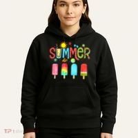 Hello Summer Vacation Ice Cream Popsicle Ice Lolly Gifts Hoodie thumb 5