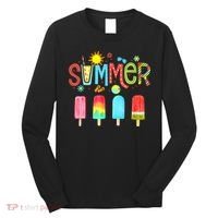 Hello Summer Vacation Ice Cream Popsicle Ice Lolly Gifts Long Sleeve Shirt thumb 0
