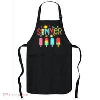Hello Summer Vacation Ice Cream Popsicle Ice Lolly Gifts Apron thumb 0