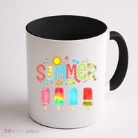 Hello Summer Vacation Ice Cream Popsicle Ice Lolly Gifts Coffee Mug thumb 1