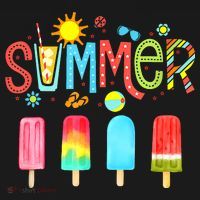 Hello Summer Vacation Ice Cream Popsicle Ice Lolly Gifts Women's Hoodie thumb 2