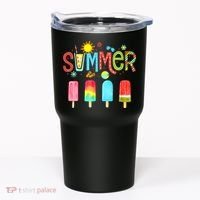 Hello Summer Vacation Ice Cream Popsicle Ice Lolly Gifts Tumbler thumb 0