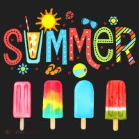 Hello Summer Vacation Ice Cream Popsicle Ice Lolly Gifts Hat thumb 2