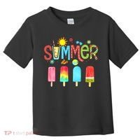 Hello Summer Vacation Ice Cream Popsicle Ice Lolly Gifts Toddler T-Shirt thumb 0
