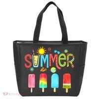 Hello Summer Vacation Ice Cream Popsicle Ice Lolly Gifts Tote Bag thumb 0