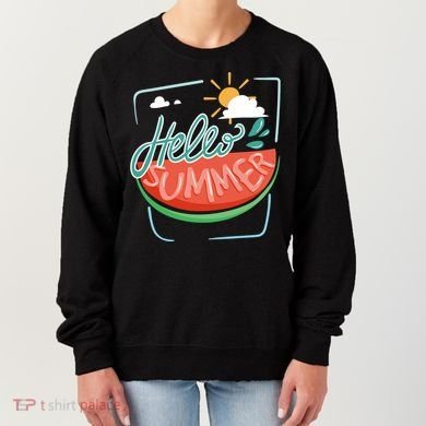 Hello Summer Watermelon Sunshine Women's Sweatshirt
