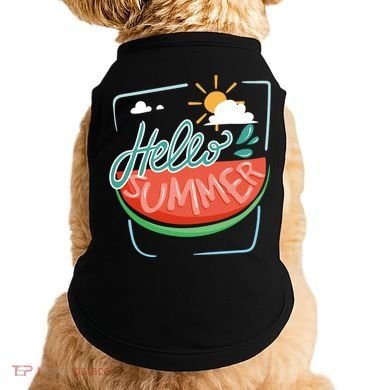 Hello Summer Watermelon Sunshine Doggie Tank