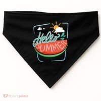 Hello Summer Watermelon Sunshine USA-Made Doggie Bandana thumb 0