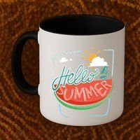 Hello Summer Watermelon Sunshine Coffee Mug thumb 2