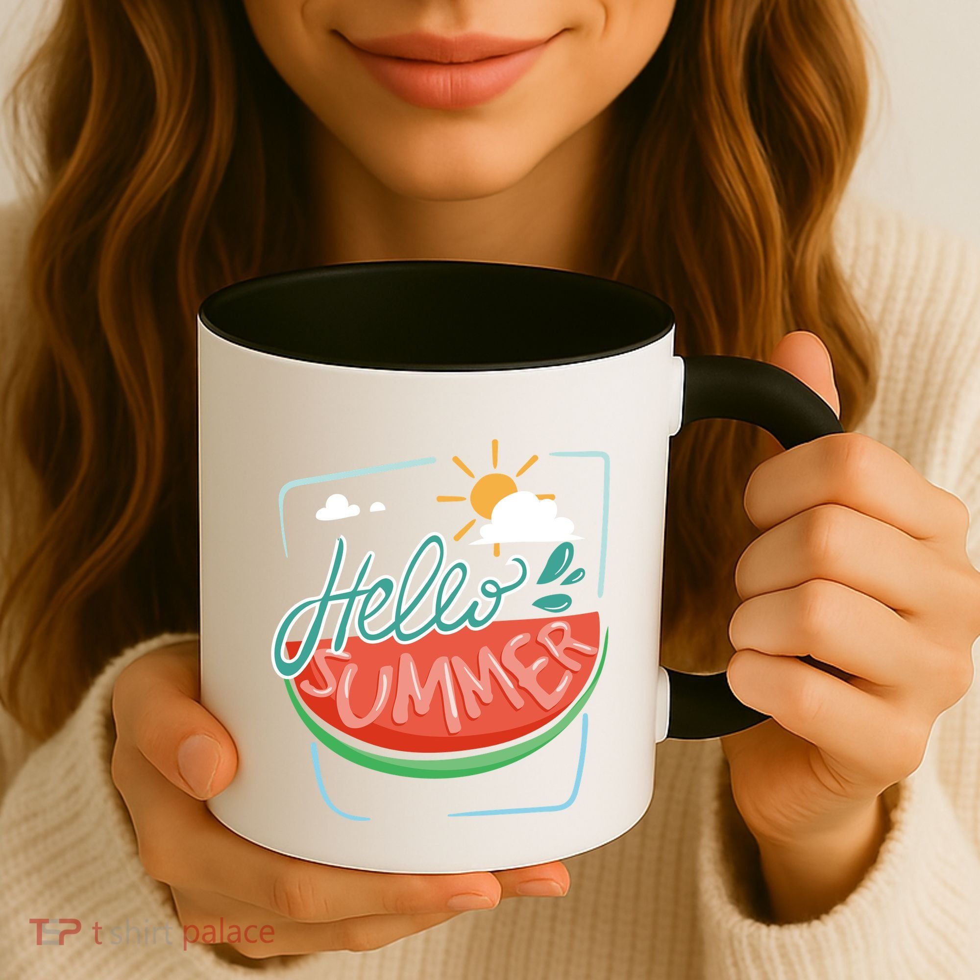 Hello Summer Watermelon Sunshine Coffee Mug