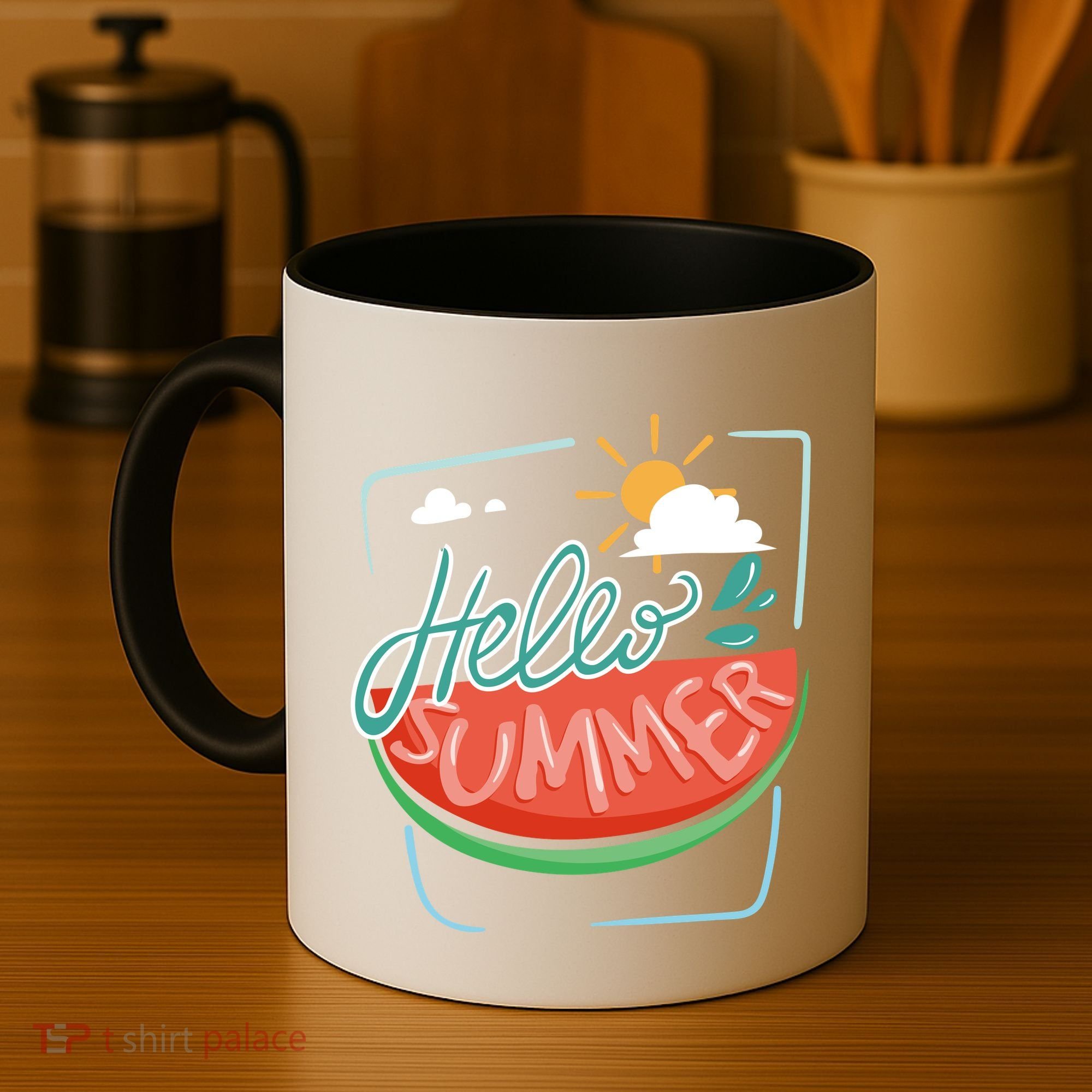 Hello Summer Watermelon Sunshine Coffee Mug