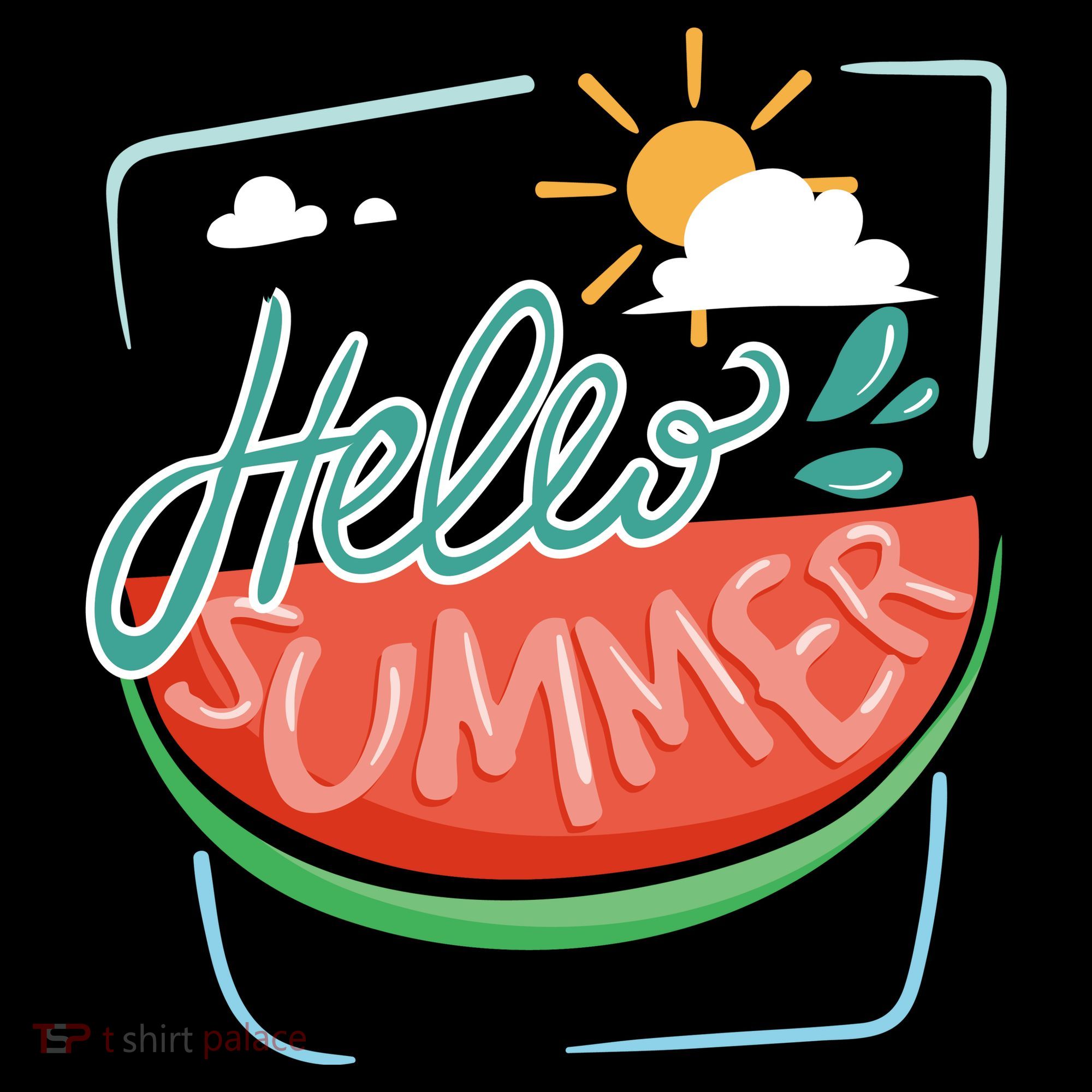 Hello Summer Watermelon Sunshine Women's Hoodie