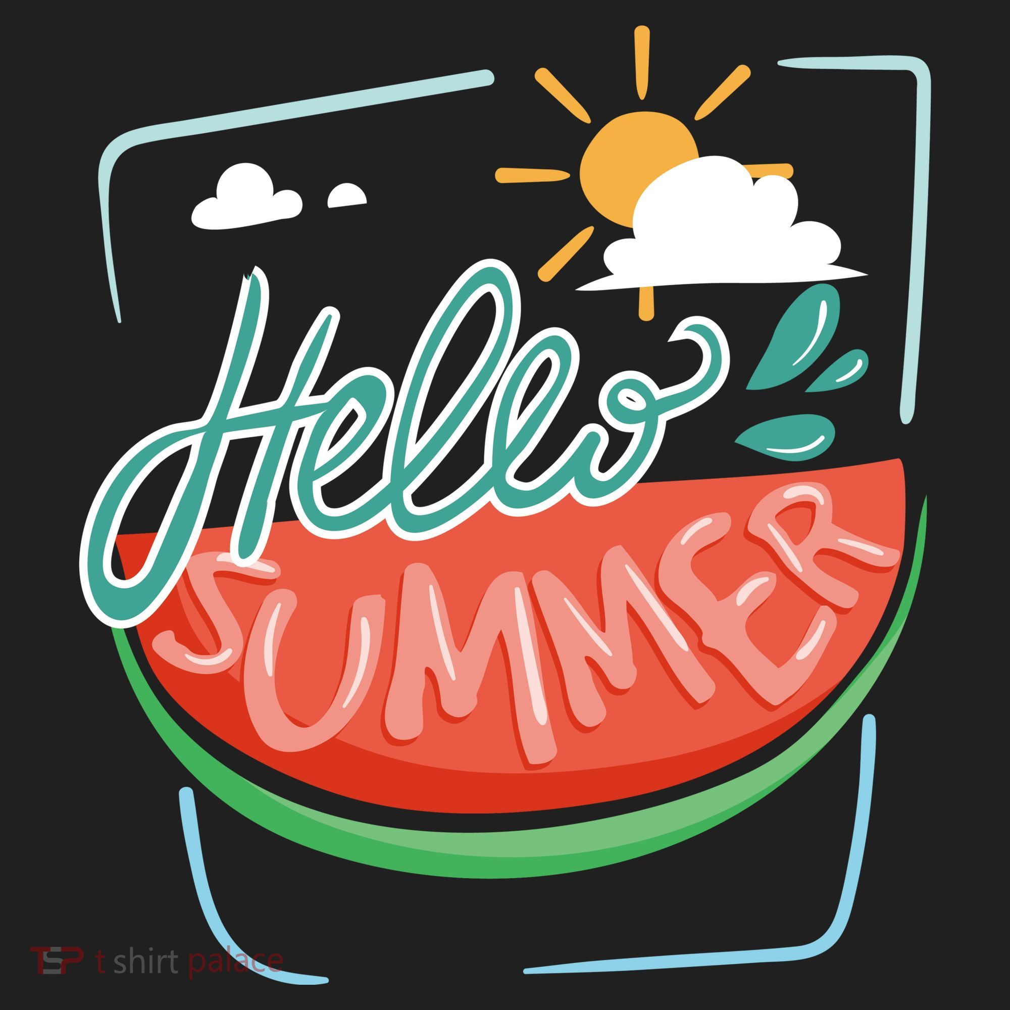 Hello Summer Watermelon Sunshine Hat