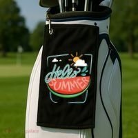Hello Summer Watermelon Sunshine Golf Towel thumb 2