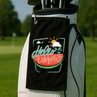Hello Summer Watermelon Sunshine Golf Towel thumb 2
