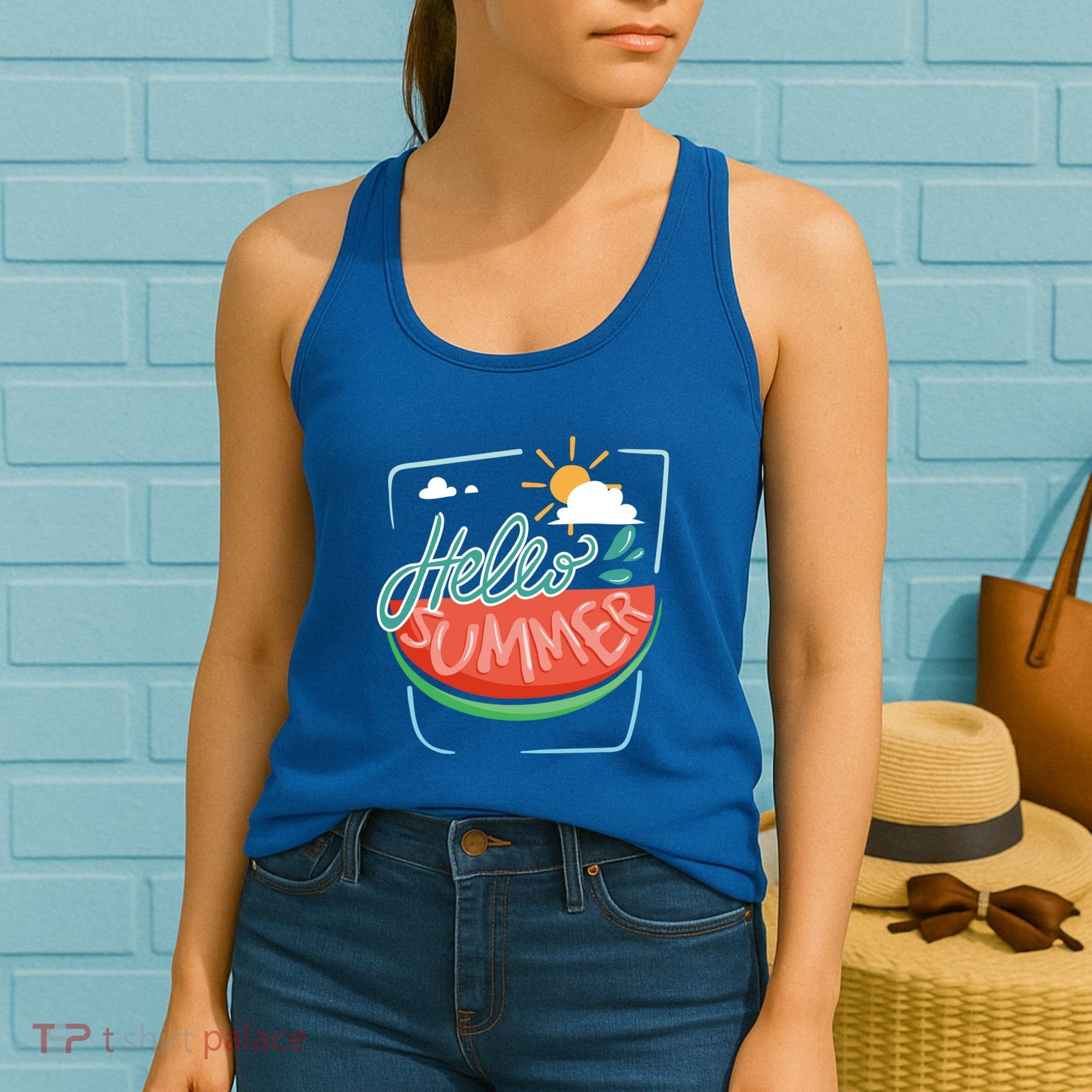 Hello Summer Watermelon Sunshine Women's Tank Top