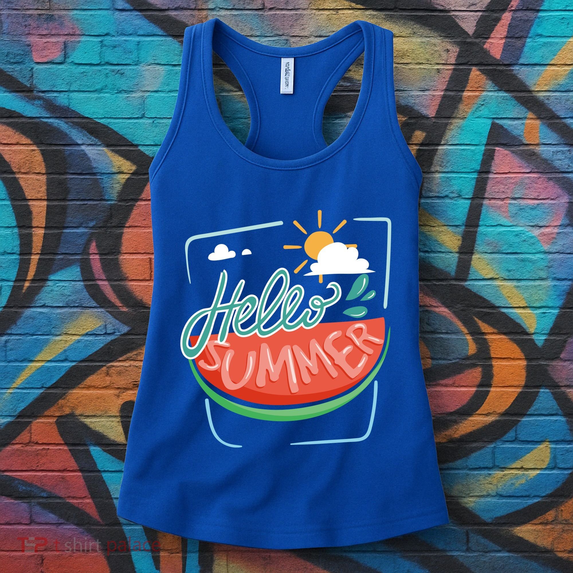 Hello Summer Watermelon Sunshine Women's Tank Top