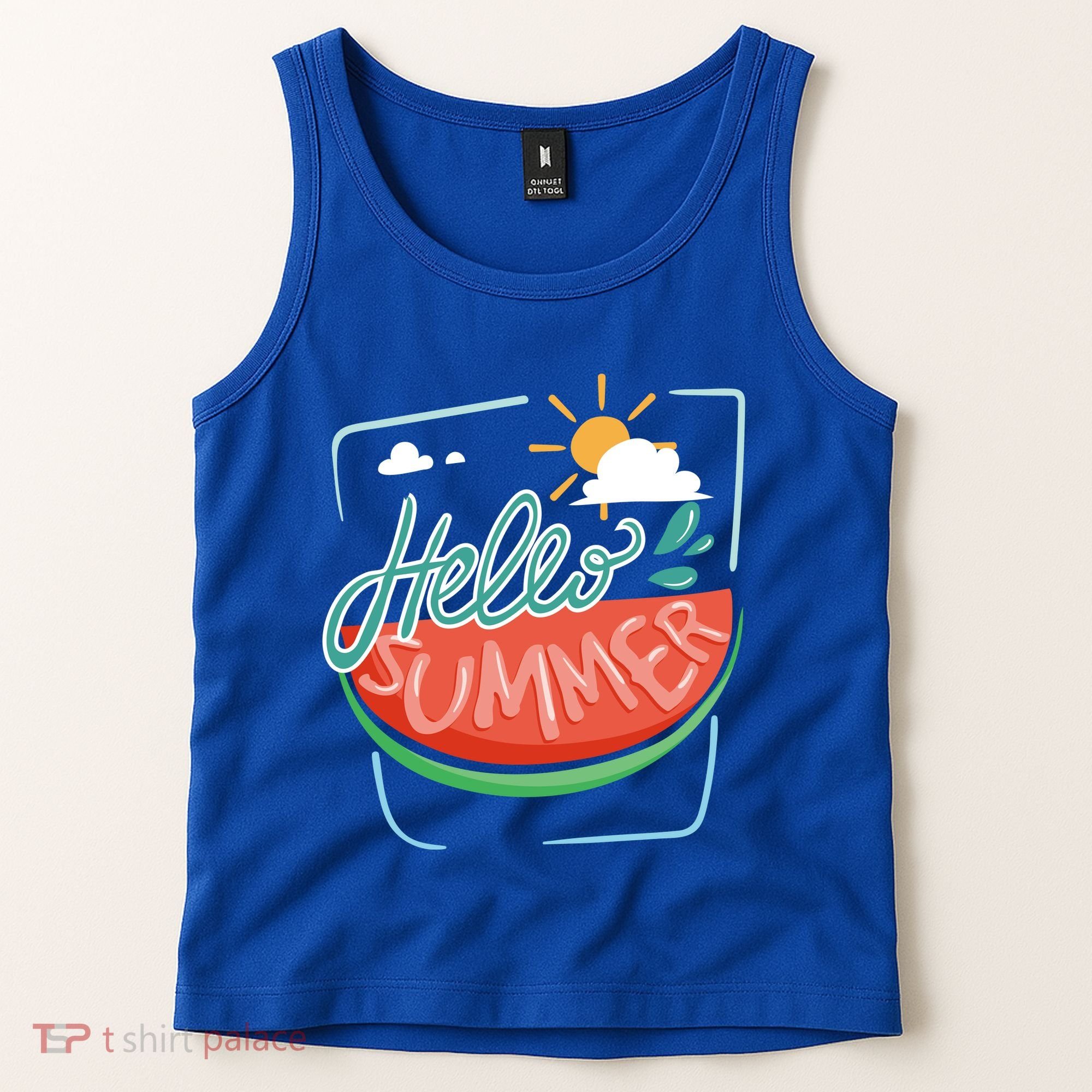 Hello Summer Watermelon Sunshine Tank Top