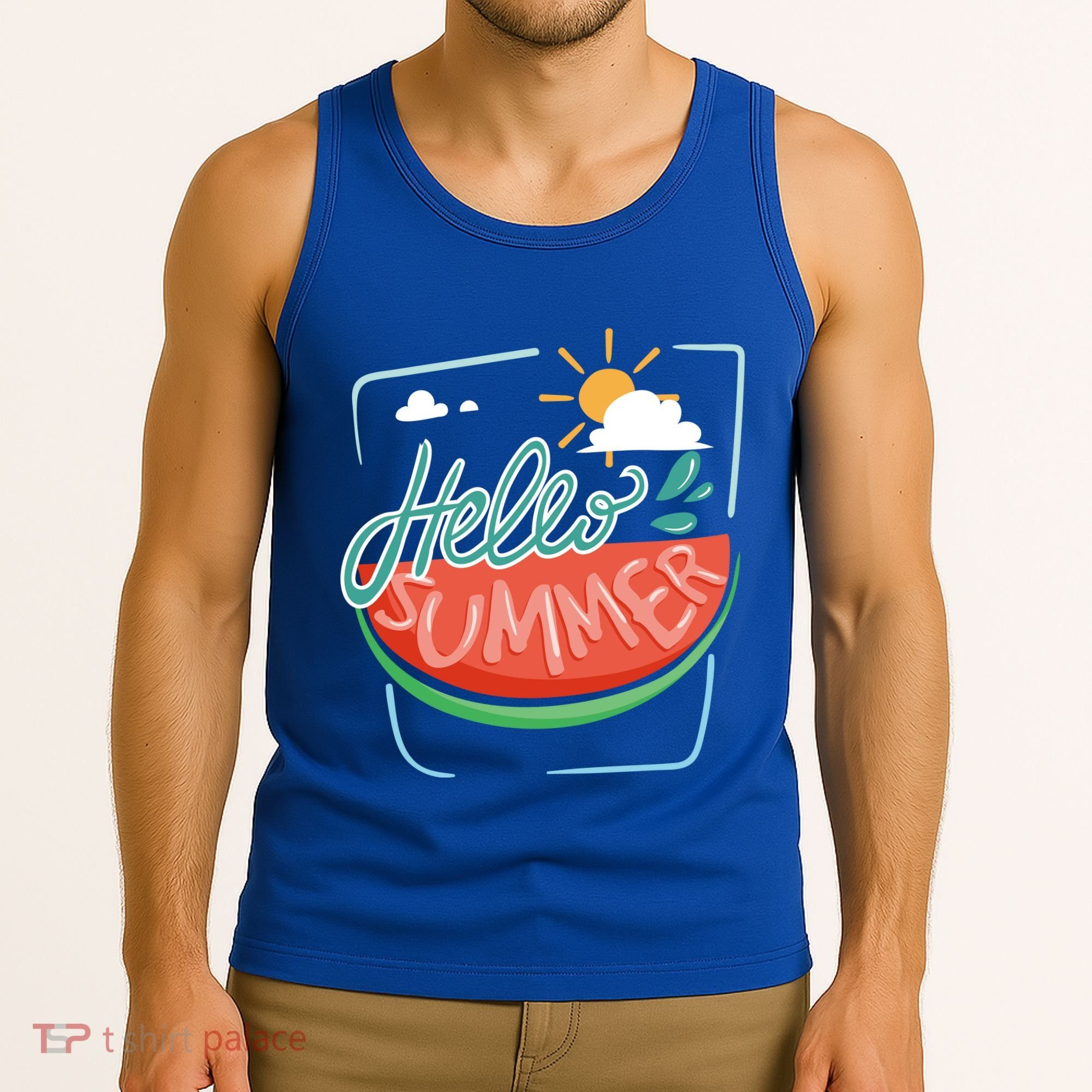 Hello Summer Watermelon Sunshine Tank Top