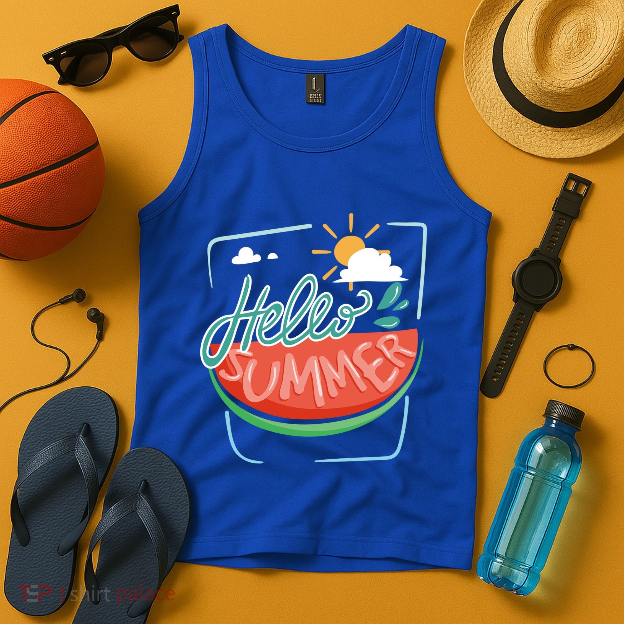 Hello Summer Watermelon Sunshine Tank Top