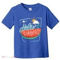 Hello Summer Watermelon Sunshine Toddler T-Shirt thumb 0