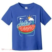 Hello Summer Watermelon Sunshine Toddler T-Shirt thumb 0