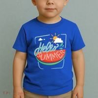 Hello Summer Watermelon Sunshine Toddler T-Shirt thumb 2
