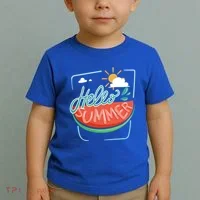 Hello Summer Watermelon Sunshine Toddler T-Shirt thumb 2