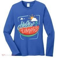 Hello Summer Watermelon Sunshine Women's Long Sleeve Shirt thumb 0