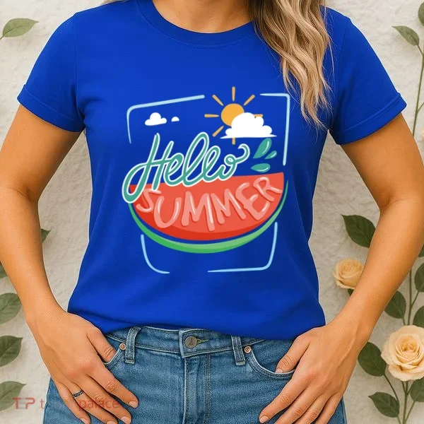 Hello Summer Watermelon Sunshine Women's T-Shirt