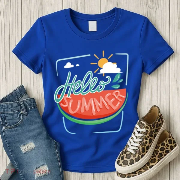 Hello Summer Watermelon Sunshine Women's T-Shirt