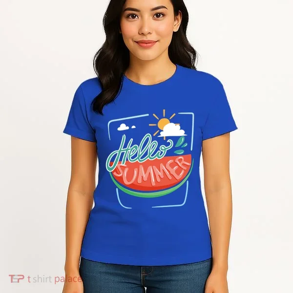 Hello Summer Watermelon Sunshine Women's T-Shirt