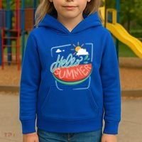 Hello Summer Watermelon Sunshine Kids Hoodie thumb 3