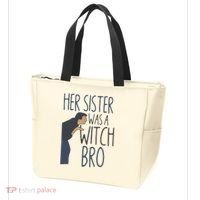 Her Sister Was A Witch Bro Funny Halloween Tote Bag thumb 3