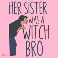 Her Sister Was A Witch Bro Funny Halloween Coaster thumb 2