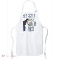 Her Sister Was A Witch Bro Funny Halloween Apron thumb 0