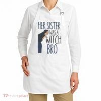Her Sister Was A Witch Bro Funny Halloween Apron thumb 2