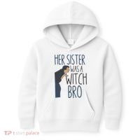 Her Sister Was A Witch Bro Funny Halloween Kids Hoodie thumb 0