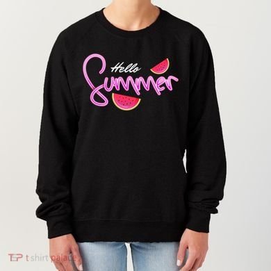 Hello Summer Watermelon Retro Women's Sweatshirt