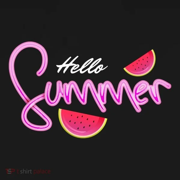 Hello Summer Watermelon Retro Bucket Hat