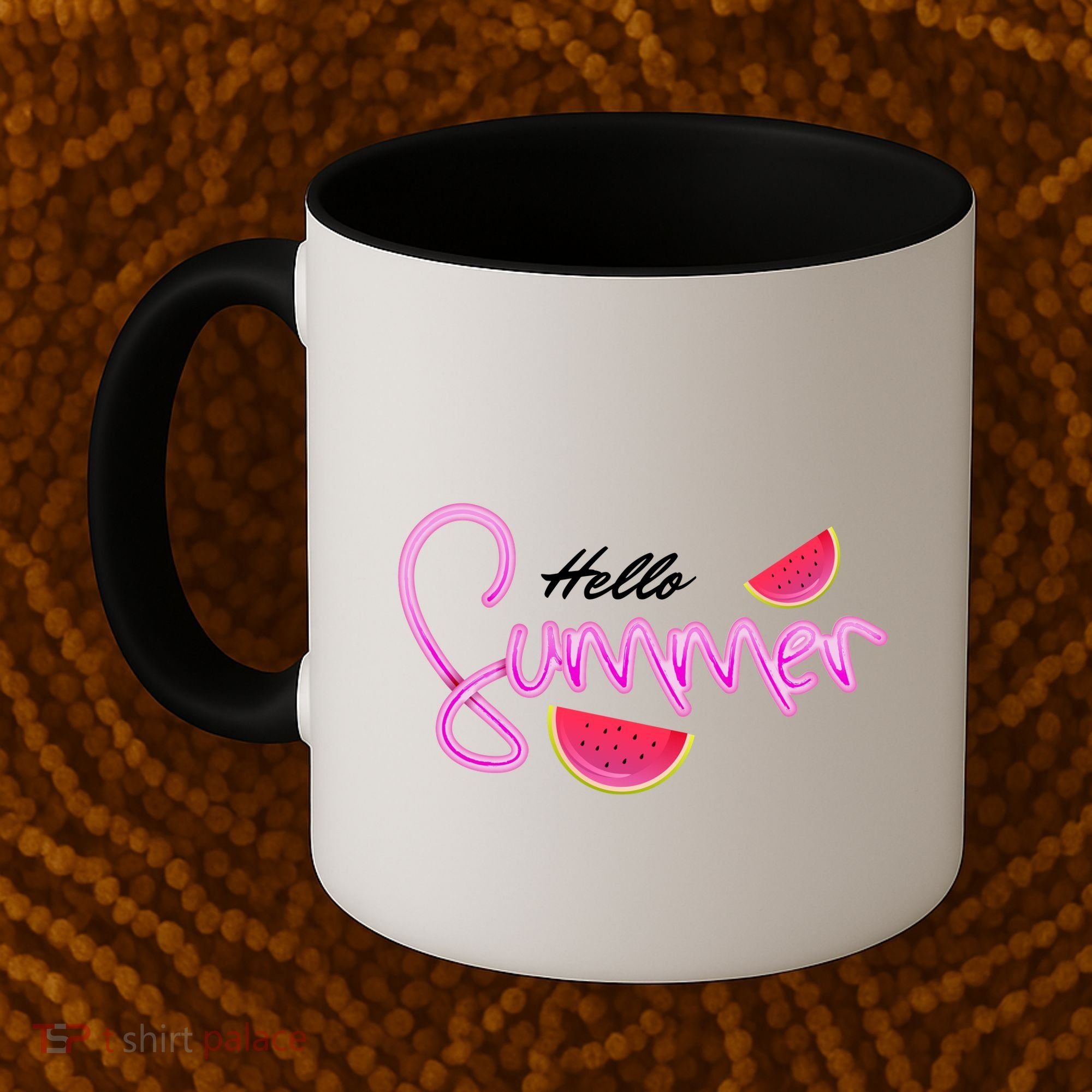 Hello Summer Watermelon Retro Coffee Mug