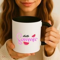 Hello Summer Watermelon Retro Coffee Mug thumb 3